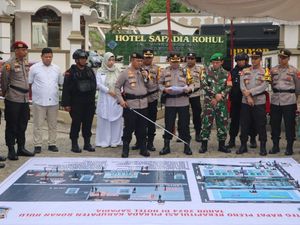 Kapolres Rohul Pastikan Penghitungan Suara dari TPS hingga Pleno Aman
