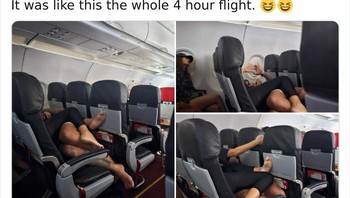 Pesawat bukanlah kamarmu. Foto: Reddit via Boredpanda