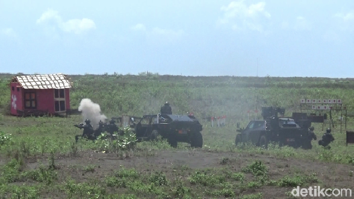 Latihan puncak Angkasa Yudha TNI AU di Air Weapon Range (AWR) Lumajang