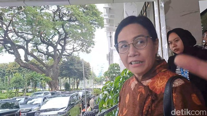 Menteri Keuangan Sri Mulyani Indrawati di Kemenko Perekonomian, Selasa (3/12/2024).