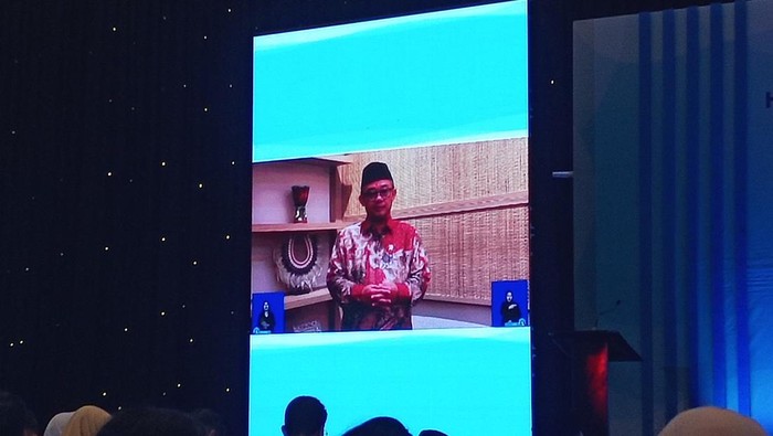 Menteri Pendidikan Dasar dan Menengah (Mendikdasmen) Abdul Muti dalam perayaan Hari Disabilitas Internasional (HDI) 2024 di Hotel The Tribrata Darmawangsa, Jakarta Selatan, Selasa (3/12/2024).