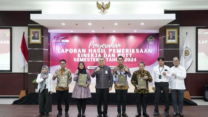 Penyerahan laporan hasil pemeriksaan (LHP) BPK RI.