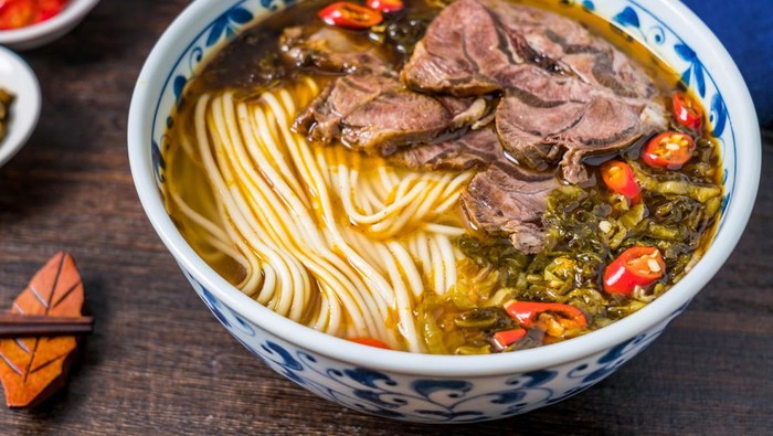 Resep Mie Kuah Daging Sawi Asin
