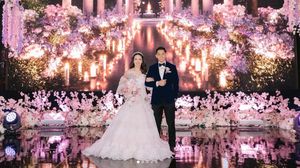 Resepsi Pernikahan Pebulu Tangkis Rian Ardianto-Ribka Sugiarto, Cantik Bak Princess