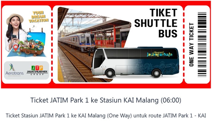 Tiket Shuttle Bus Stasiun KAI - Jatim Park
