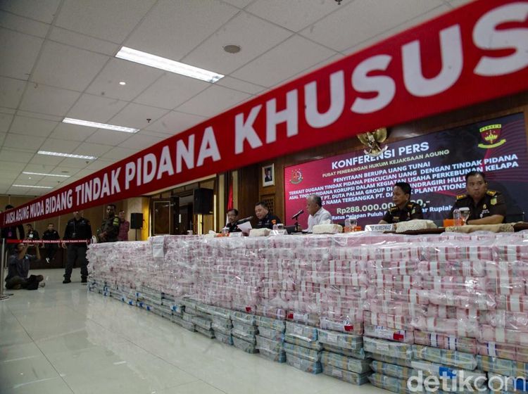 Tumpukan Uang Rp 288 M Disita Kejagung di Kasus Duta Palma