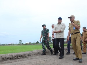 Wamentan Sudaryono Targetkan 106 Ha Oplah & 150 Ha Cetak Sawah di Sumsel