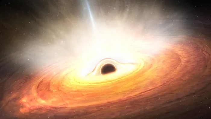 Ilustrasi lubang hitam (black hole)