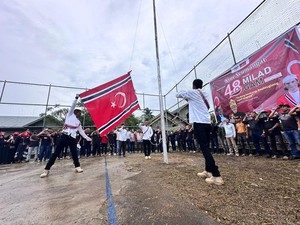 Milad GAM, Upacara Pengibaran Bendera Bulan Bintang Digelar di Lhokseumawe