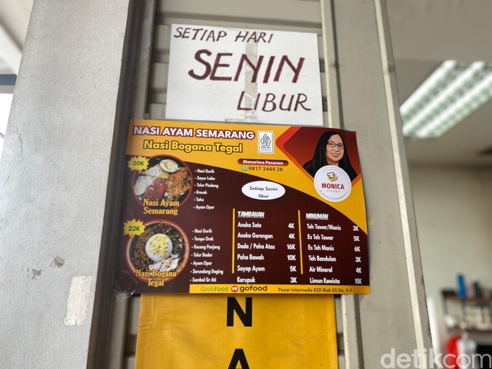Monica Kitchen, nasi ayam Semarang di Pasar Modern Intermoda BSD