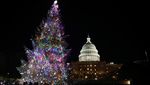 Pohon Natal Raksasa Mulai Hiasi Gedung Capitol AS