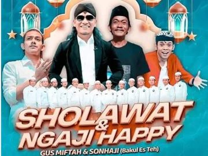 Poster pengajian gus Miftah di rumah Sunhaji Magelang. Foto diunggah Rabu (04/12/2024).