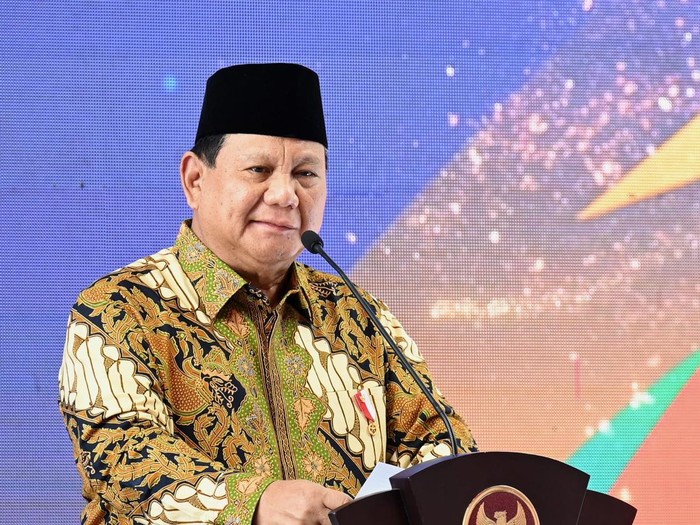 Presiden Pabowo Subianto saat membuka Tanwir dan Milad ke-112 Muhammadiyah di Universitas Muhammadiyah Kupang, NTT.