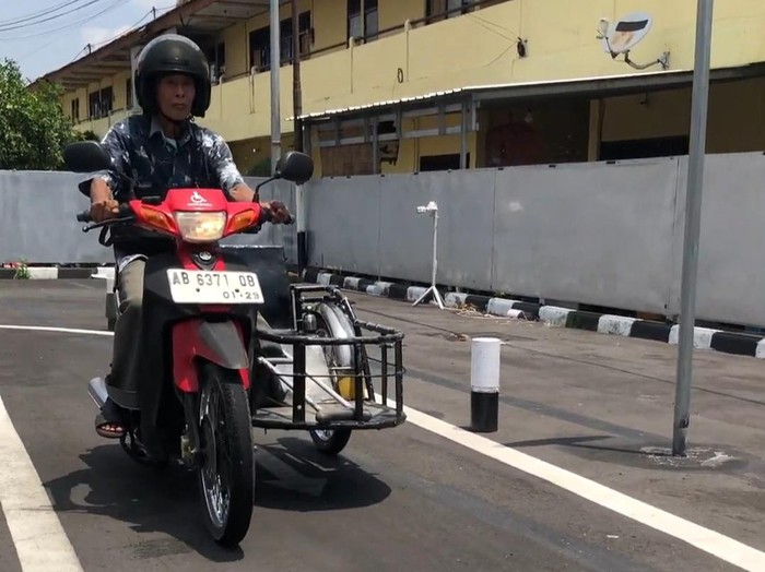 Suasana pelaksanaan ujian SIM D bagi penyandang disabilitas di Polres Bantul. Foto diunggah Rabu (4/12/2024).