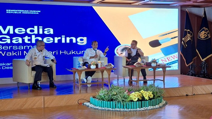 Wakil Menteri Hukum Edward Omar Sjarif Hiariej atau Eddy Hiariej