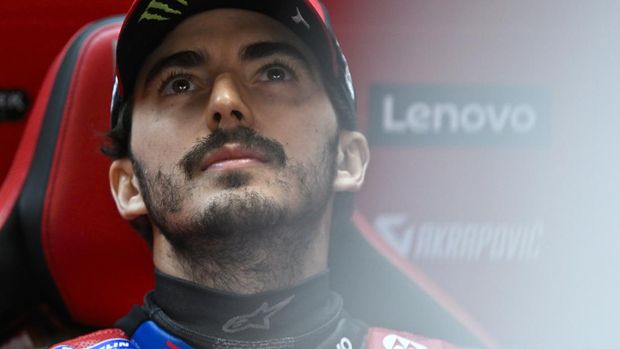 BARCELONA, SPAIN - NOVEMBER 16: Francesco Bagnaia of Ducati Lenovo competes during the qualifying round of the Motul Solidarity Grand Prix of Barcelona at 4.66-kilometer-long Circuit de Barcelona-Catalunya on November 16, 2024 in Barcelona, Spain. 2024 Solidarity motorcycle Grand Prix is the 20th and final round of the 2024 MotoGP World Championship season. (Photo by Burak Akbulut/Anadolu via Getty Images)