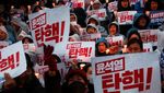 Aksi Nyala Lilin Warga Korsel Desak Presiden Yoon Suk Yeol Mundur