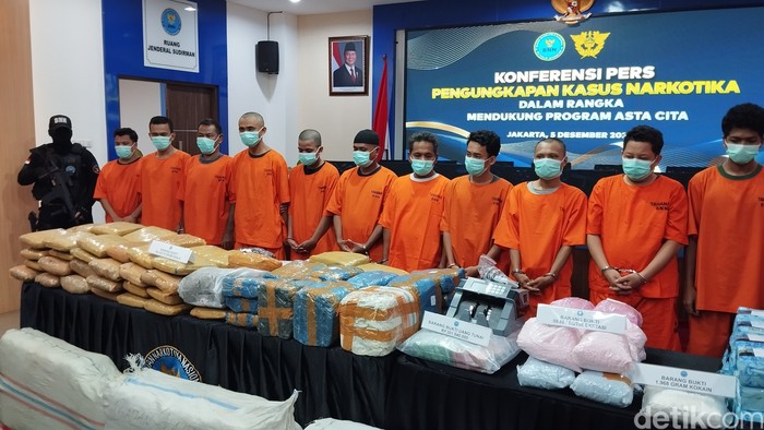 BNN Ungkap 15 Kasus Narkotika, Ada Jaringan Malaysia-Sumatera-Kalimantan. (Maulana Ilhami Fawdi/detikcom)