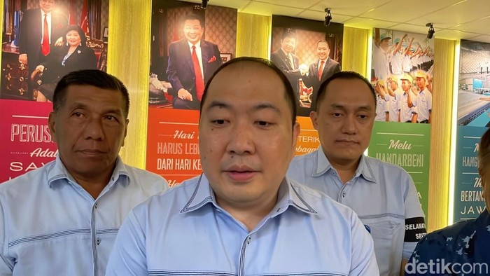 Direktur Utama PT Sritex Tbk, Iwan Kurniawan Lukminto, saat ditemui di pabrik PT Sritex di Sukoharjo, Kamis (5/12/2024).