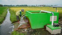 Penggunaan pompa air tenaga surya ini sebagai upaya peningkatan produktivitas pertanian di wilayah itu.   