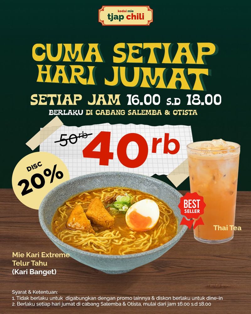 Rekomendasi mie kari yang enak di Jakarta