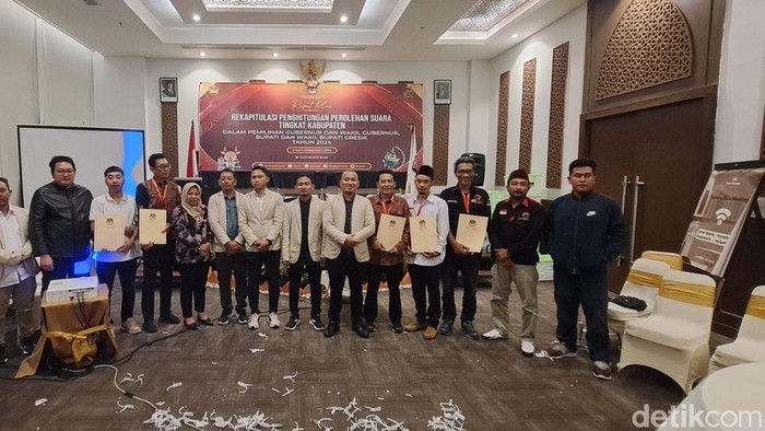 Rekapitulasi suara Pilbup Gresik