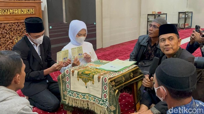 Tahanan narkoba di Polda Jambi melangsungkan pernikahan
