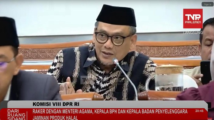 Anggota Komisi VIII DPR RI, Abdul Fikri Faqih dari Fraksi PKS dalam RDP Rabu (4/12/2024).