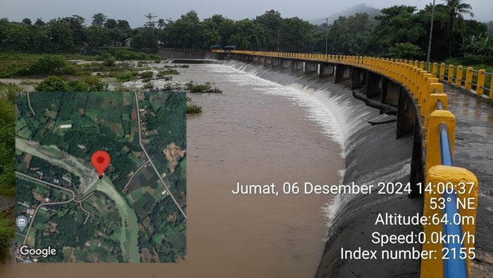Bendung Leko Pancing di Kabupaten Maros, Sulsel.