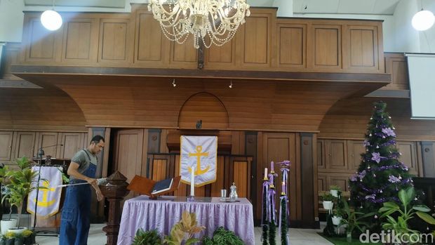 Penampakan bagian demi bagian GPIB Penabur Solo, yang dibangun pada 1832, usai ditetapkan sebagai cagar budaya, pada Jumat (6/12/2024).