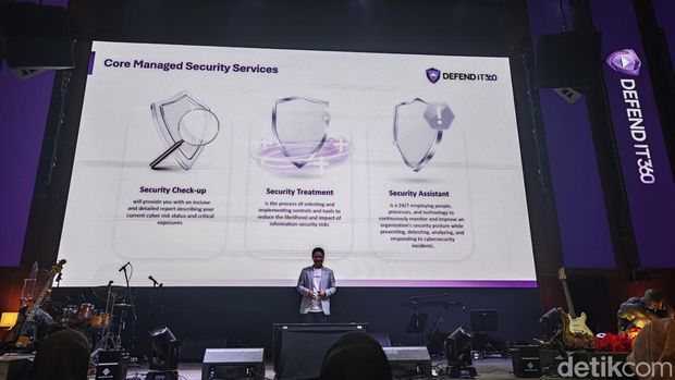 Peluncuran solusi keamanan siber Defend IT360 di Jakarta, Kamis (5/12/2024).