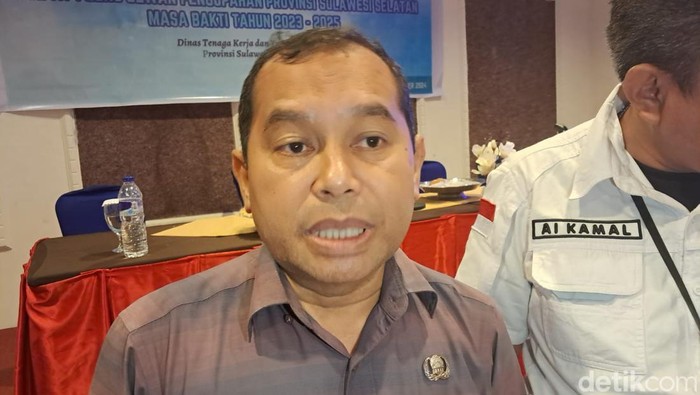 Kepala Dinas Tenaga Kerja dan Transmigrasi (Disnakertrans) Sulsel Jayadi Nas.