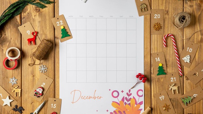 Kalender bulan Desember