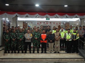 Polres Kukar Gelar Patroli Gabungan untuk Pengamanan Pilkada Serentak 2024