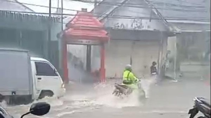 Sejumlah titik di Kota Malang yang dilanda banjir.