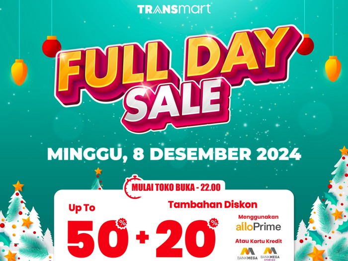 Transmart Full Day Sale Minggu 8 Desember