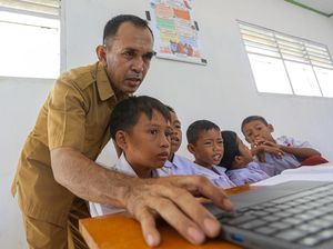 Dulu Numpang, SD di Pelosok Konawe Kini Bisa Ujian Online Mandiri