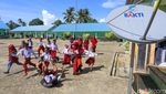Semangatnya Siswa SD di Konawe Kepulauan Belajar dengan Internet
