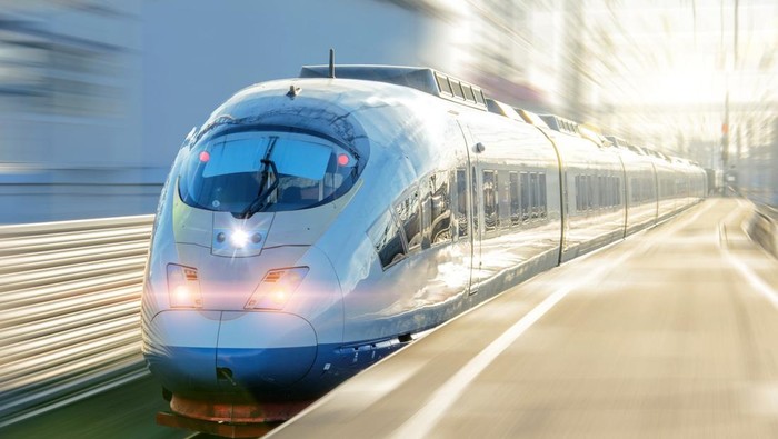 Ilustrasi kereta cepat