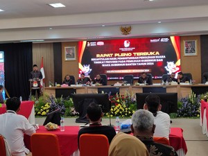 KPU Banten Gelar Pleno Rekapitulasi, Bisa Gugat ke MK Jika Tak Puas