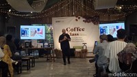 Tips-tips bersaing pada industri kopi dipaparkan dengan menyenangkan. Bocoran tentang tren kopi yang akan datang pada 2025 juga membuka wawasan baru bagi peserta. Foto: detikcom/Diah Afrilian