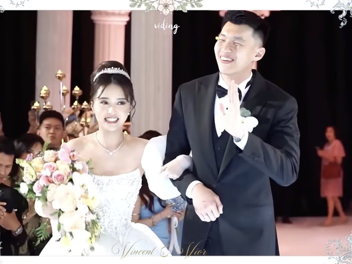 Resepsi pernikahan Nita Vior dan Vincent.