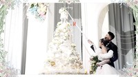 Momen saat Vior dan Vincent memotong kue pengantin.  Foto: dok. Channel YouTube Nita Vior