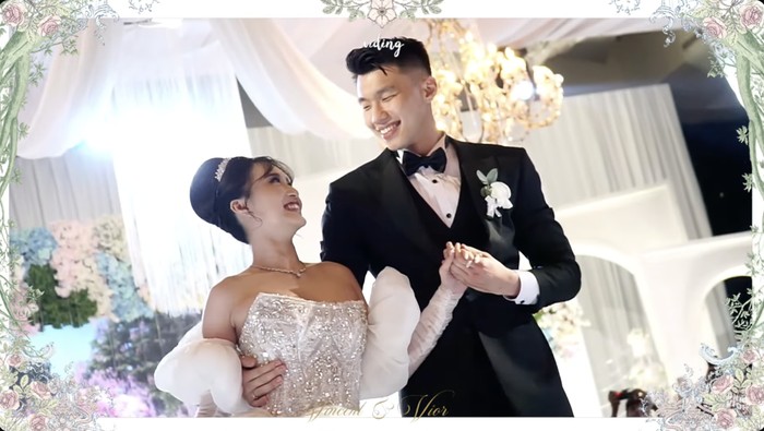 Resepsi pernikahan Nita Vior dan Vincent.