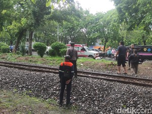 Geger Pria di Sidoarjo Tiba-tiba Lari ke Rel Saat KA Jayabaya Melintas
