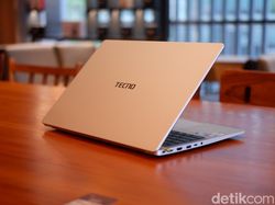 Wujud Tecno Megabook K16S, Laptop Rp 6 Juta Layar 16 Inch