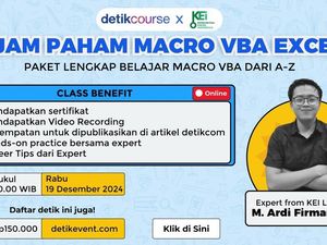 2 Jam Paham Macro VBA Excel! Cara Mudah Otomatisasi Tugas dengan detikcourse