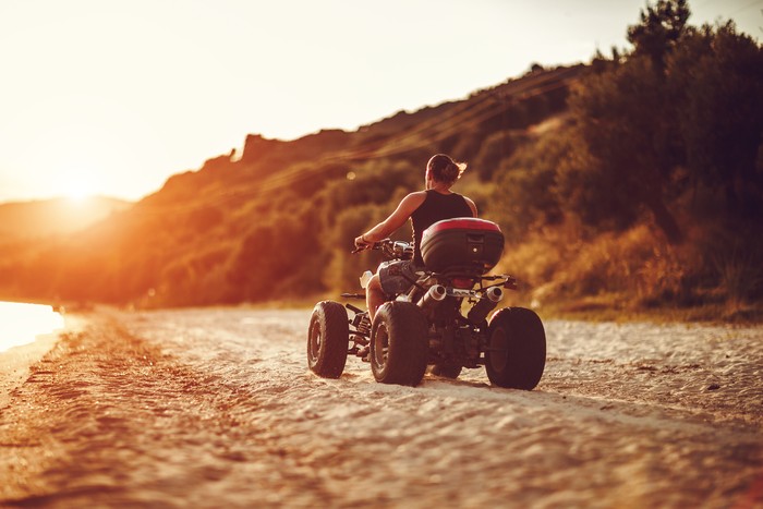 ATV di pantaia