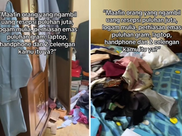 Curhat calon pengantin wanita yang uang tunai dan barang berharga lainnya habis dicuri maling mendekati hari pernikahan. Postingan tersebut langsun viral di media sosial.