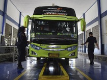 Persiapan Libur Nataru, Dishub Cek Kelaikan Bus Pariwisata di Ciamis